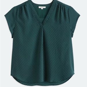 Monday Fun Teal Green Blouse Size 2XL